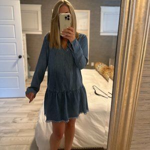 Rails denim drop waist dress size S